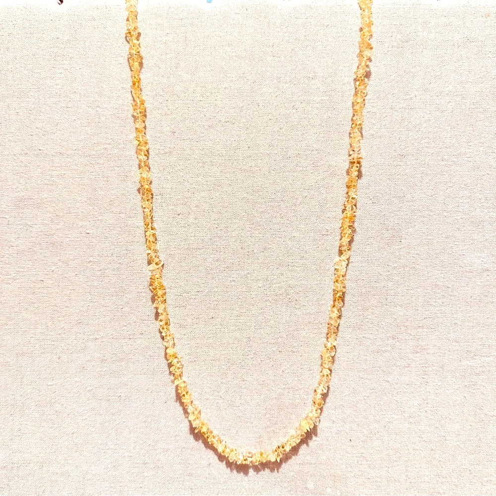 Vintage | Necklace | Citrine Chip Necklace